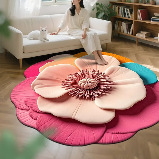 Crystal Velvet Floor Mat. Ideal For Living Room Decoration,Sofa & Coffee Table Setups.Absorbent Bedroom Bedside Blanket.